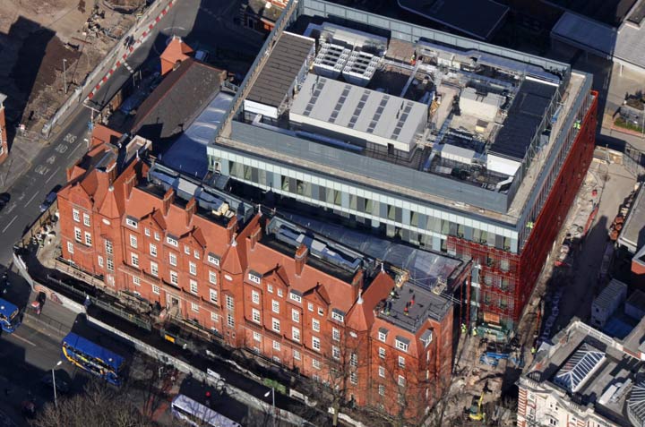 Manchester Royal Eye Hospital roof