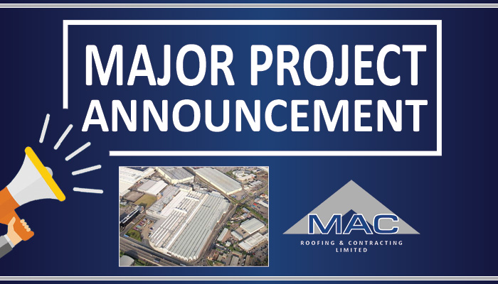 MAC Roofing major project announcement