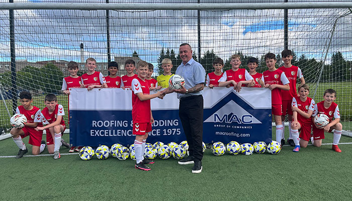 MAC Roofing-Football-donation